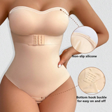 Women's Strapless Tummy Control One Piece Seamless Thong Shapewear Bodysuits