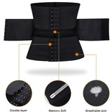 Waist Trainer Corset Double Belt Breathable Belly Slimming Workout Adjustable Girdles Girdle