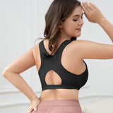 Sorelyne® Women Front Closure Brassiere Sports Bra High Support-Black