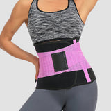 Working Out Sweat Waist Trainer Tummy Control Back Support Wrap Belt Corset
