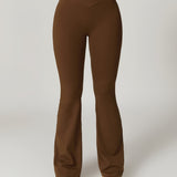 Crossover High Waist Hip Lift Quick Dry Yoga Flared Pants