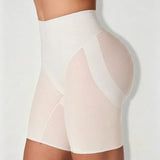 High Waist Mesh Butt Lifter Compression Shaping Shorts