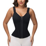 Women's Leopard Print Vest Tummy Control Waist Trainer With Bra