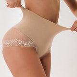 Women's Seamless Mesh Tummy Control Breathable Shapewear Briefs Panties