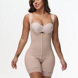 Girdles Colombianas Stage 2 Open Bust High Compression Shapewear With Zipper Crotch
