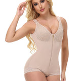 Sorelyne® Girdles Colombianas Lace Cups Front Zipper Body Shaper