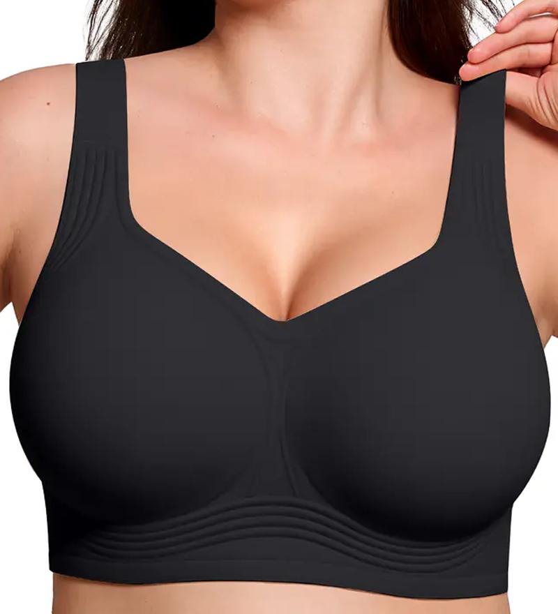 Seamless Wire-Free Full Coverage Push-Up Bra