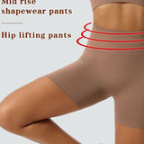 Mid-rise Tummy Control Hip Lift Thin Style Shaping Shorts
