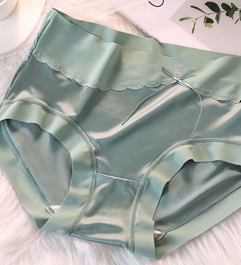 Luxury High Waist Tummy Control Satin Panties