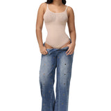 Sorelyne® Sexy Bust Flower Cut Out Thong Shapewear Bodysuit