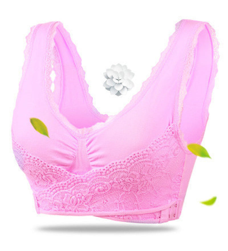 Women's Front Cross side Buckle Steelless Push up Sports Bra