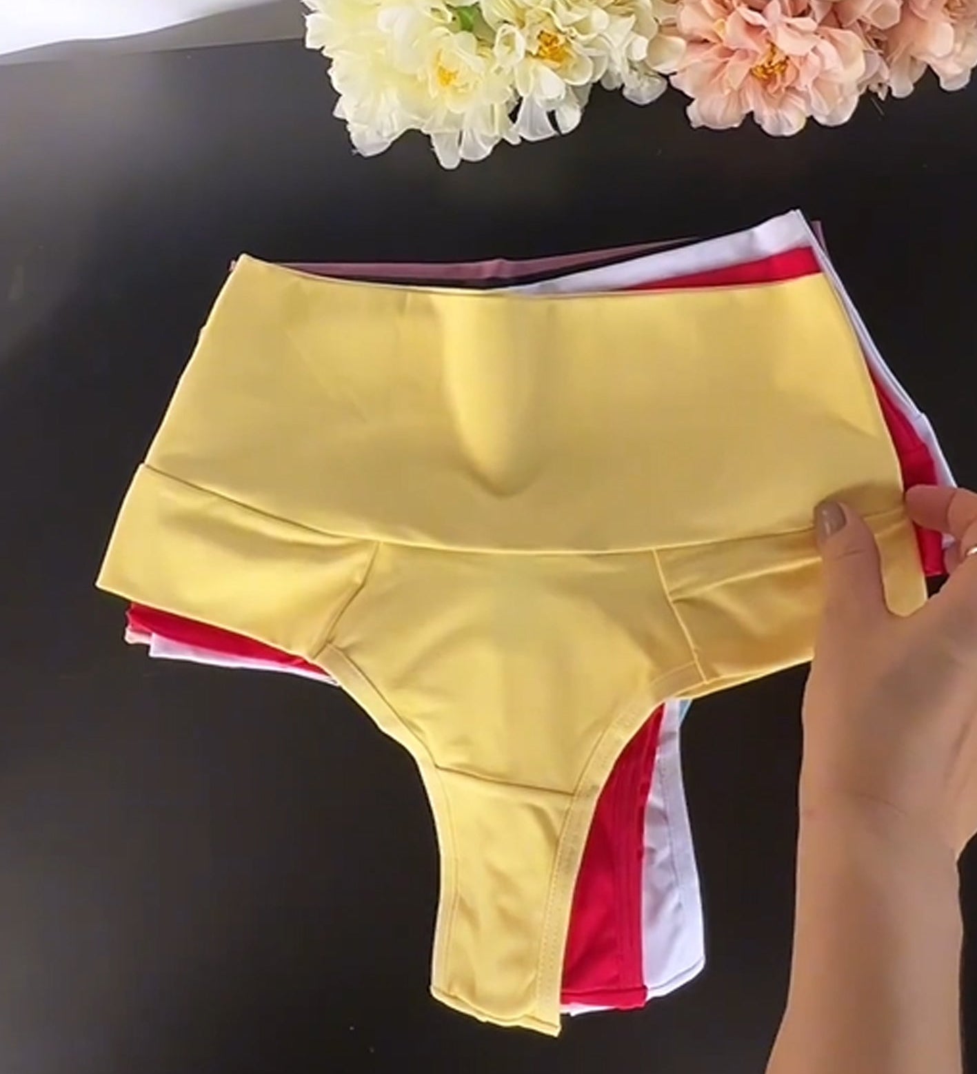 Candy Multicolor Mid-waisted Shaped Panties Underwear Breifs