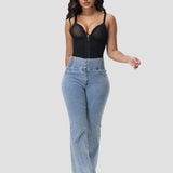 Sorelyne® High Rise Skinny Flared Jeans With Elastic Waistband