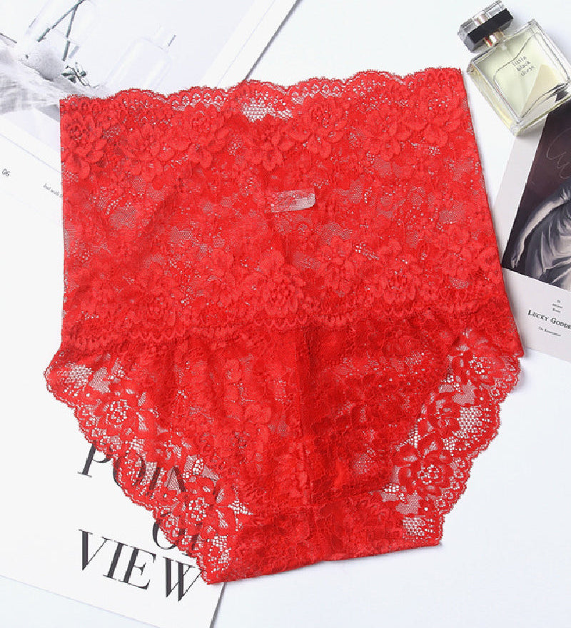 Women's Sexy High Waist Lace High Elasticity Breathable Slim Panties