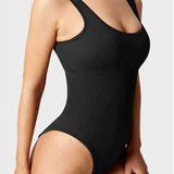 Women's Shapewear Bodysuits Sexy Ribbed Sleeveless Square Neck Tank Tops