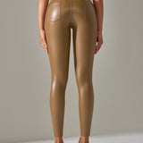 PU leather Pants High Waist Tight Sports Yoga Pants Slim