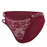 Women's Sexy Low Waist Cut Out Lace Comfort Panties
