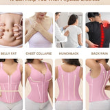 Women's Leopard Print Vest Tummy Control Waist Trainer With Bra