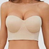 Seamless Multiway Low Back Anti Slip Push up Full Coverage Larger size Bras