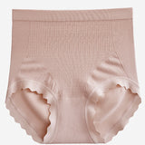 Women's High Waisted Antibacterial Crotch Briefs Stretch Full Coverage Panties