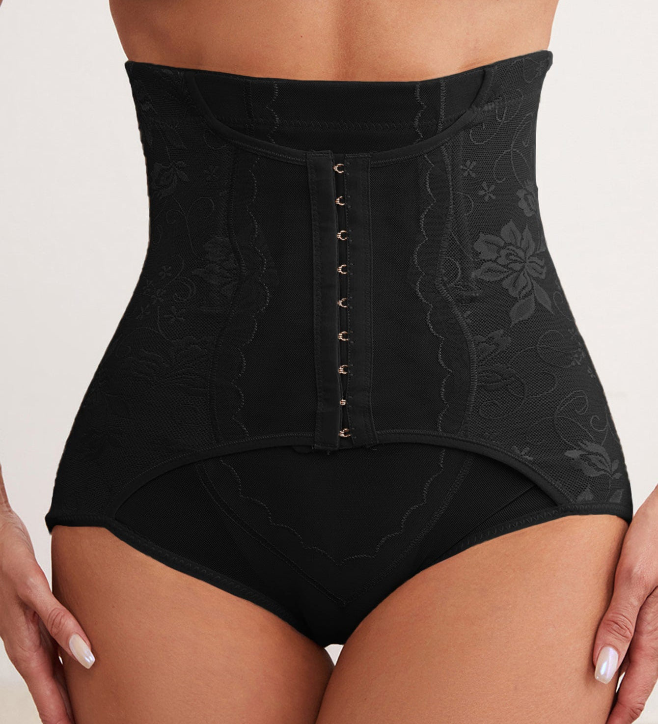 Buckle Front Slimming Underwear Body Shapewear Women High Waist  Tummy Control Butt Lift Panties