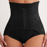 Buckle Front Slimming Underwear Body Shapewear Women High Waist  Tummy Control Butt Lift Panties