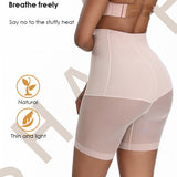 Seamless Mesh Breathable Shapewear Shorts Tummy Control Hip-Lift Corset Shaping Pants