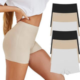 Solid Elastic Seamless Non-Slip Boyshorts Underwear
