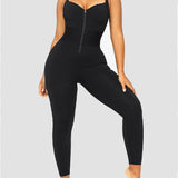 Sorelyne® Women's Sleeveless Jumpsuit Tummy Control One Piece Waistband Bodycon Yoga Romper