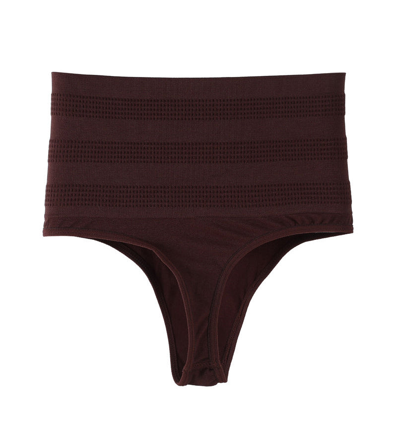High Waist Sexy Triangle Thong Briefs Tummy Control Shapewear Panties