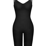 Seamless Backless Mid Length Tummy Control Shapewear Bodysuit