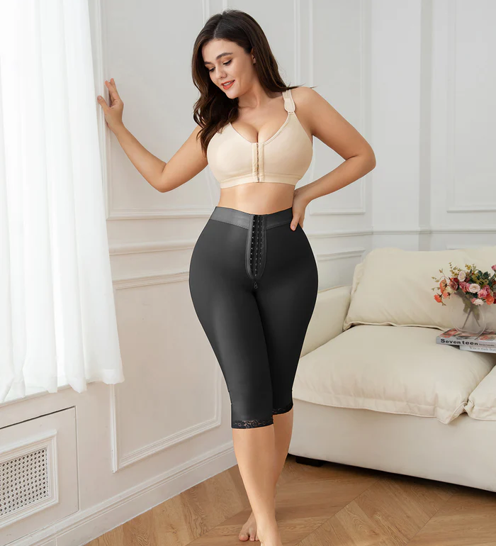 Sorelyne® Slimming Tummy Control Panties Knee Length Thigh Shaping Leggings Beige