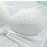 Sexy Push up Non Slip Wire Free Bra with Removable Shoulder Strap