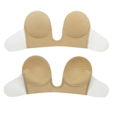 Invisible Reusable Backless Push Up Bra Strapless Sticky Brassiere