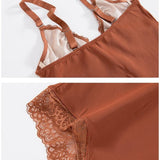 Sexy Lace Deep-V Neck Bodysuits