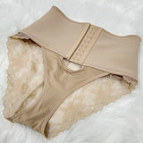Sorelyne® Front-opening Shapewear with Lace Trimmed Tummy Control Panty