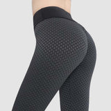 Honeycomb Butt Lifting Anti Cellulite Workout Leggings High Waist Yoga Pants