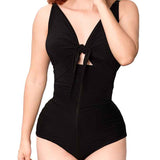 High Waist Ruched Shaping Swimsuits One Piece Tummy Control Swimwear