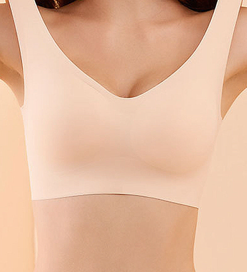 Seamless Full up back Buckle Sports Yoga Bra Underwear