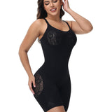 Sorelyne® Rose Jacquard Thigh Slimmer Shapewear Seamless Sculpting Snatched Waist Bodysuit