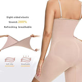 Seamless Light Support Tummy Control Thigh Slimmer Bodysuit Shapewear