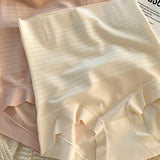 Ice Silk Seamless Tightening Waist Panties Hip Lift Breathable Shaping Briefs