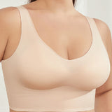 Women's Food Grade-Silicone Deep Cup Seamless Full Coverage Comfort Bras