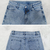 Sorelyne® Women's Fashion Versatile Wide Leg Jeans with Rhinestone