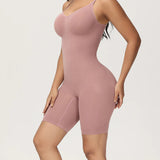 Body Shaper Ribbed Seamless Tummy Control Mid Thigh Bodysuits