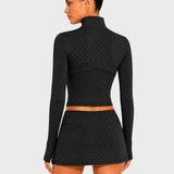 Long Sleeve Cropped Workout Yoga Jacket