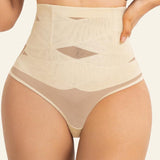 Cross High Waist Shaping Briefs Mesh Firm Control Stomach Panty