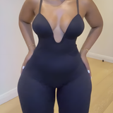 Sorelyne® Deep V Neck Low Back Built In Bra Shapewear Bodysuit