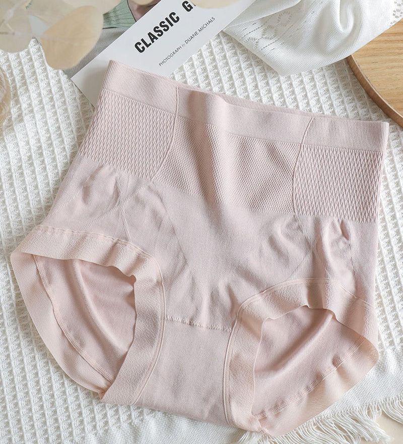 Seamless Tummy Control Antibacterial Crotch Briefs High Waist Butt Lift Panties