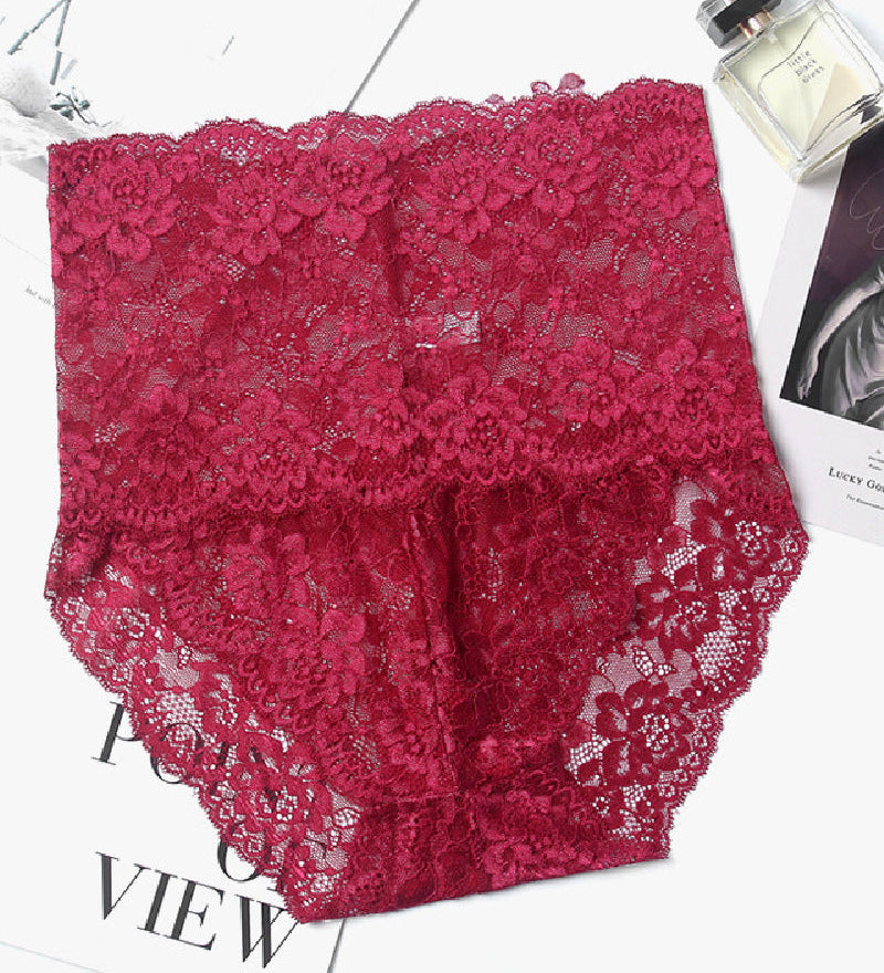 Women's Sexy High Waist Lace High Elasticity Breathable Slim Panties